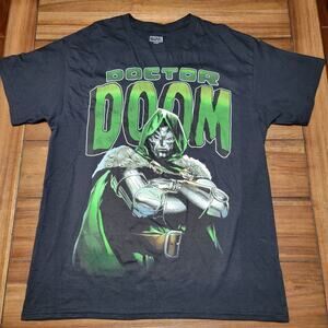 Marvel Black Unisex Tee "Doctor Doom" Size Large
